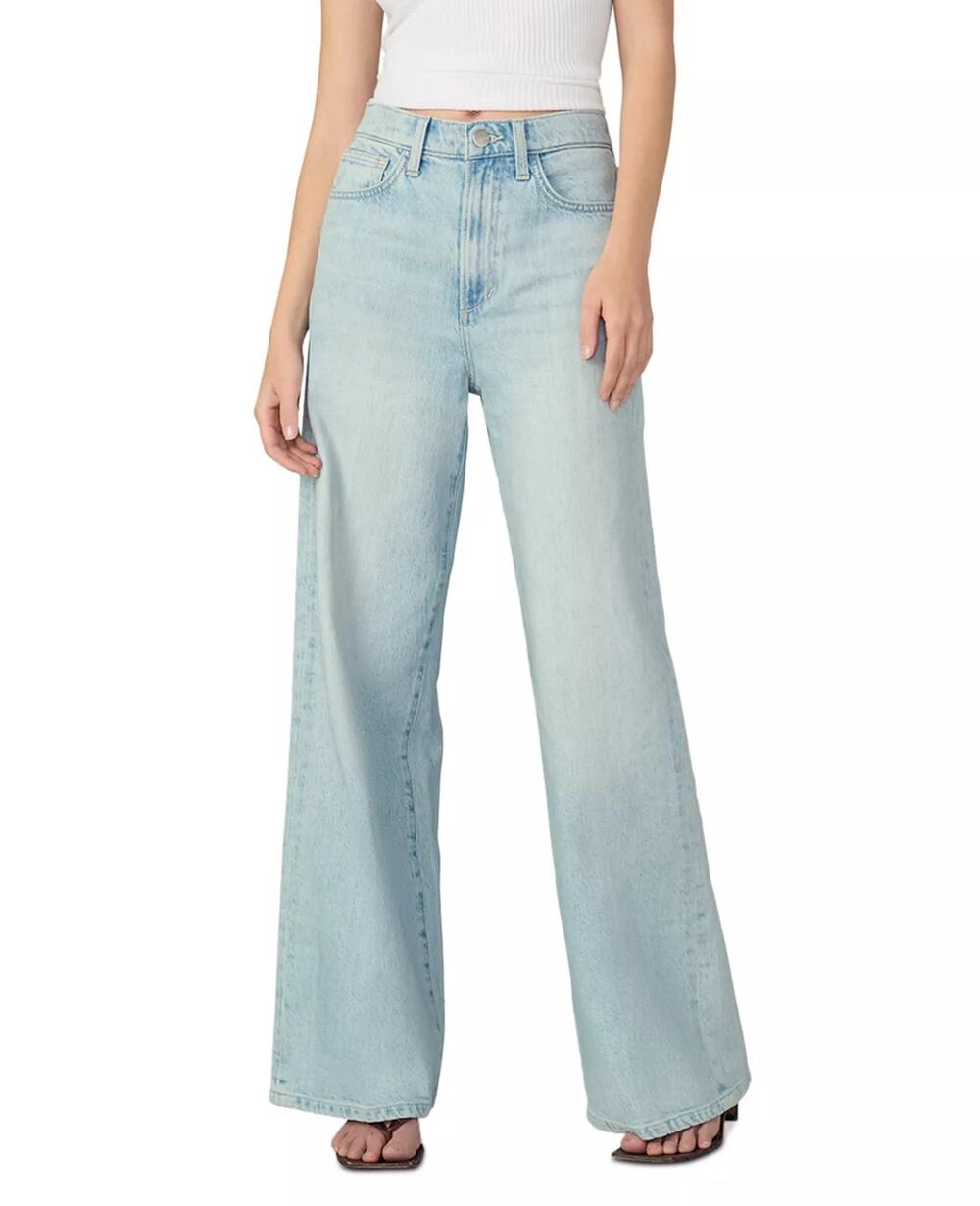 Joe's Jeans Women Breathless Light Blue The Mia Petites Wide Leg Jeans Size 28